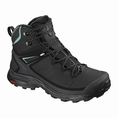 Dámské Zimní Boty Salomon X ULTRA MID WINTER CS WP W Černé Výprodej SA89543-380